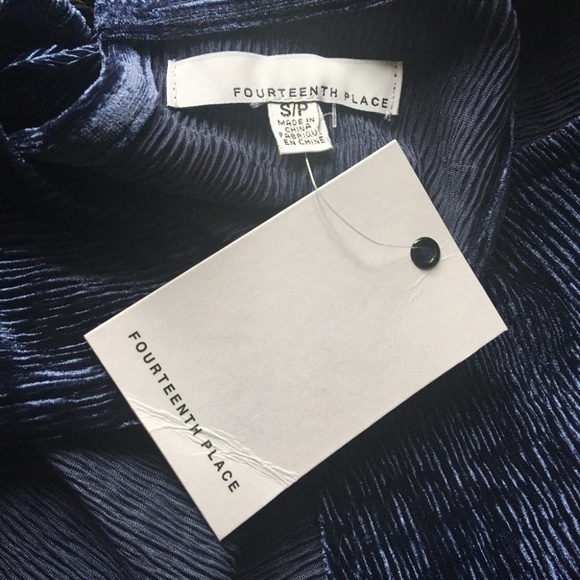 NORDSTROM FOURTEENTH PLACE Hi-Low Ribbed Stretch Velvet Top Tank Tunic Oversized - Picture 10 of 15